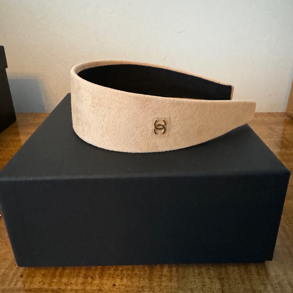Authentic Chanel Suede headband